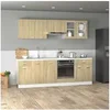 Image de Ensemble de 8 meubles de cuisine "Lyon" en chêne Sonoma 3307656
