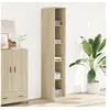 Image de Garde-robe chêne sonoma 30x50x200 cm bois d'ingénierie, armoire de rangement, organisateur de garde-robe, armoire, 3307704