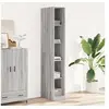 Image de Garde-robe sonoma gris 30x50x200 cm bois d'ingénierie, armoire de rangement, organisateur de garde-robe, armoire, 3307707