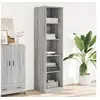 Image de Garde-robe gris sonoma 50x50x200 cm bois d'ingénierie, armoire de rangement, organisateur de garde-robe, armoire, 3307716