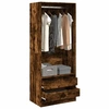 Image de Garde robe chêne fumé 80x50x200 cm bois d ingénierie