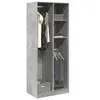 Image de Garde-robe gris béton 80x50x200 cm bois d'ingénierie, armoire de rangement, organisateur de garde-robe, armoire, 3307759
