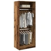 Image de Garde-robe vieux bois 80x50x200 cm bois d'ingénierie, armoire de rangement, organisateur de garde-robe, armoire, 3307799