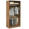 Image de Garde-robe chêne artisanal 100x50x200 cm bois d'ingénierie, armoire de rangement, organisateur de garde-robe, 3307809