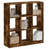 Image de Bibliothèque chêne fumé 102x32x108 cm bois d ingénierie