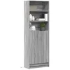 Image de Buffet haut LED sonoma gris 69x32,5x200 cm bois d'ingénierie