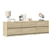 Image de Meuble TV avec LED chêne sonoma 180x34x50 cm bois d ingénierie