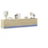 Image de Meuble TV mural avec LED chêne sonoma 180x31x38 cm 3307949