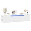 Image de Meuble TV mural avec LED blanc 180x31x39,5 cm, meuble TV flottant, meuble multimédia mural, unité TV murale, armoire 3307954