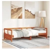 Image de Lit de jour sans matelas cire marron 80x200 cm bois pin massif 854960