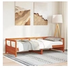 Image de Lit de jour sans matelas cire marron 90x200 cm bois pin massif 854963