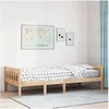 Image de Lit pour enfants sans matelas 90x190 cm bois de pin massif, lit simple, lit mi-hauteur, lit en bois, lit mi-hauteur 855030