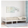 Image de Lit pour enfants sans matelas blanc 90x190cm bois de pin massif, lit simple, lit mi-hauteur, lit en bois, lit 855031