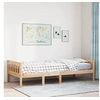 Image de Lit pour enfants sans matelas 75x190 cm bois de pin massif, lit simple, lit mi-hauteur, lit en bois, lit mi-hauteur 855033