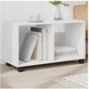 Image de Armoire à roulettes blanc 72x33x42,5 cm bois d'ingénierie 853137