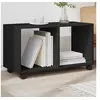 Image de Armoire à roulettes noir 72x33x42,5 cm bois d'ingénierie 853138