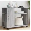 Image de Table d'appoint avec roues sonoma gris bois d'ingénierie 853151