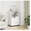 Image de Armoire à roulettes blanc 55x40x91 cm bois d'ingénierie