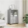 Image de Armoire à roulettes sonoma gris 55x40x91 cm bois d'ingénierie, classeur, armoire de classement pour maison, classeur 853187