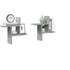 Image de Etagères murales 2 pcs gris béton 38x12x38 cm bois d'ingénierie 853248