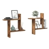 Image de Etagères murales 2 pcs vieux bois 50x12x50 cm bois d'ingénierie 853261