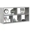 Image de Etagère murale gris béton 100x25x50 cm bois d'ingénierie 853275