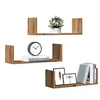 Image de Etagères murales 3 pcs chêne artisanal bois d'ingénierie 853289