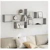 Image de Etagère murale gris béton 167,5x18x68 cm bois d'ingénierie 853320