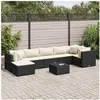 Image de Salon de jardin modulable GENERIQUE 8 pieces resine tressee 63 x 63 x 57.5 cm