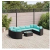 Image de Salon de jardin modulable GENERIQUE resine tressee 2 personnes 63 x 63 x 57 cm 10 pieces