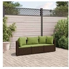 Image de Salon de jardin modulable GENERIQUE resine tressee marron 3 pieces 63 x 63 x 57 cm