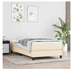 Image de Matelas à ressorts ensachés pour enfants crème 80x160 cm tissu