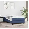 Image de Matelas à ressorts ensachés pour enfants bleu 80x160 cm tissu