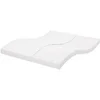 Image de Matelas mousse 160x220 cm soutien moelleux epaisseur 10 cm 7 zones housse de matelas