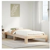 Image de Cadre de lit sans matelas 90x190 cm bois de pin massif, meuble de chambre à coucher, sommier, lit en bois, lit, lit 855337