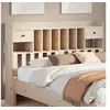 Image de Tête de lit avec rangement 140 cm bois massif de pin