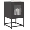 Image de Table de chevet noir 36x39x60,5 cm acier laminé à froid