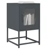 Image de Table de chevet anthracite 36x39x60,5 cm acier laminé à froid, table d'appoint, armoire de lit, table d'appoint pour 853328