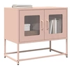 Image de Meuble TV rose 68x39x60,5 cm acier laminé à froid, banc tv, meuble hifi, centre de divertissement, buffet tv, meuble 853333