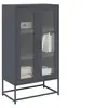 Image de Buffet haut anthracite 68x39x123 cm acier
