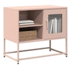 Image de Meuble TV rose 68x39x60,5 cm acier