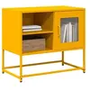 Image de Meuble TV jaune moutarde 68x39x60,5 cm acier, support TV, buffet TV, meuble multimédia, banc TV, meuble hifi, centre 853389