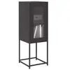 Image de Buffet noir 36x39x107 cm acier laminé à froid