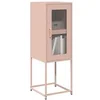 Image de Buffet rose 36x39x107 cm acier laminé à froid, meuble de rangement, meuble de rangement de cuisine, meuble de 853399
