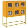 Image de Buffet jaune moutarde 100,5x39x107 cm acier laminé à froid 853425
