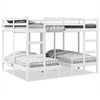 Image de Stapelbed 3-voudig grenenhout wit 160x200/80x160 cm3308581