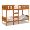 Image de Stapelbed massief grenenhout wasbruin 90x200 cm3308603