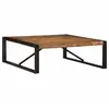 Image de Table basse multicolore 100x100x35 cm bois récupération massif, table latérale, table de salon, table d'accent, bout 4016668