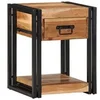 Image de Set de 2 tables de nuit 40x35x50 cm en bois d acacia massif