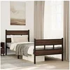 Image de Cadre de lit sans matelas avec tête de lit pied de lit 90x190cm, lit simple, meuble de chambre à coucher, lit 4017161